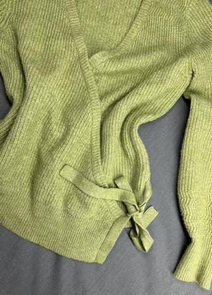 Крутой свитер с иммитацией на запах, кофта3 фото