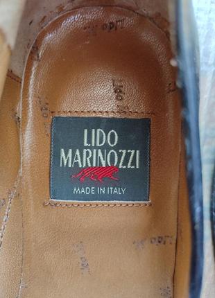 Мужские кожаные туфли lido marinozzi. 
made in italy. 42р.8 фото