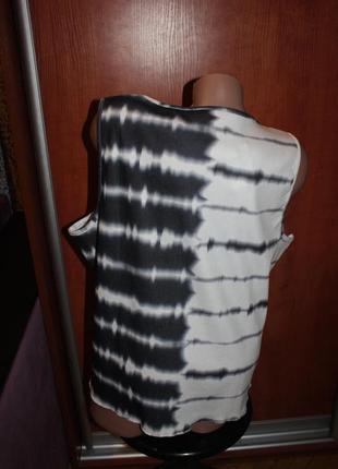 Майка градиент черно-белая стильная батал королевский размер boohoo3 фото