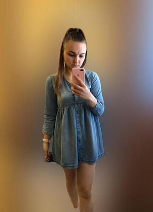 Стильное коттоновое платье от next / платье - рубашка 💙