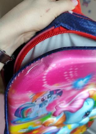 Детский большой рюкзак с пони единорог 🦄3 фото