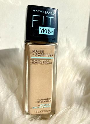 Тональний крем maybelline new york fit me matte poreless foundation. 128 warm nude