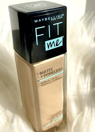 Тональный крем maybelline new york fit me matte pereless foundation. 128 warm nude4 фото