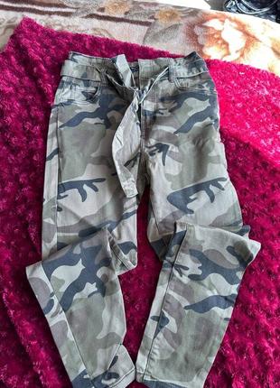 Джинси хакі bershka3 фото