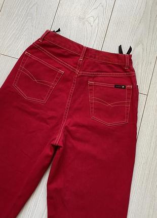 Красные джинсы mom jeans jinglers высокая посадка size 38 (m), но маломерят на s4 фото