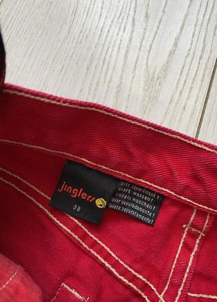 Красные джинсы mom jeans jinglers высокая посадка size 38 (m), но маломерят на s8 фото