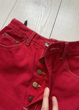 Красные джинсы mom jeans jinglers высокая посадка size 38 (m), но маломерят на s7 фото