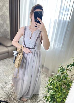 Sienna длинное платье сарафан6 фото