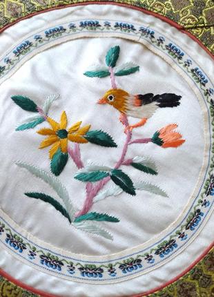 Панно. декоративное панно. китайская вышивка шелком. салфетка. товары для дома. товары...