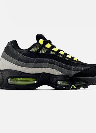 Кросівки nike air max 95 "black grey neon"9 фото