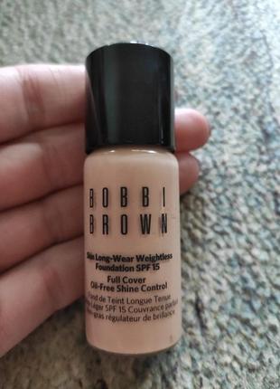 Bobbi brown миниатюра тонального крема тон 0.75 ivory