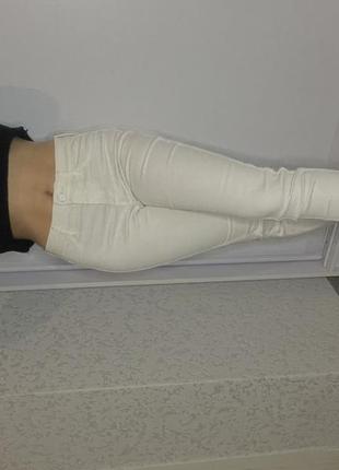 Штани джинси білі від h&m2 фото