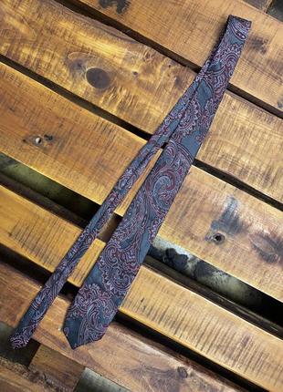 Мужской галстук с узорами littlewoods (литлвудс идеал оригинал серо-бордовый)