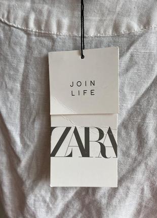 Новое шикарное платье льняное платье сарафан zara /новая коллекция10 фото