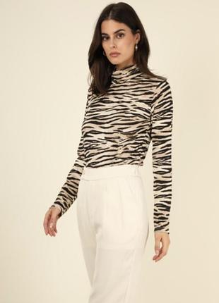 Гольф топовый принт зебра1 фото