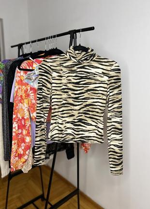 Гольф топовый принт зебра4 фото