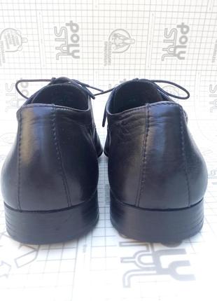 Borelli італія туфлі шкіряні чоловічі класика 43р/30 см колір чорний3 фото