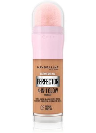 Мерехтливий коректор 4в1 maybelline instant age rewind instant perfector 4-in-1 glow makeup.1 фото