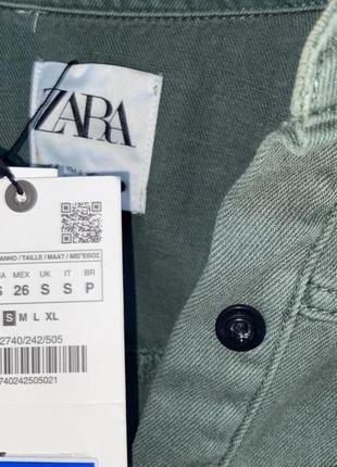 Сорочка джинсова  подовжена zara р.s(165/84a),3 фото