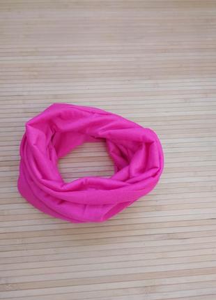 Яскраво рожевий шарф шорловик / бафф/ бандана3 фото