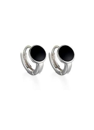 Сережки срібло маленькі кільця silver кольца