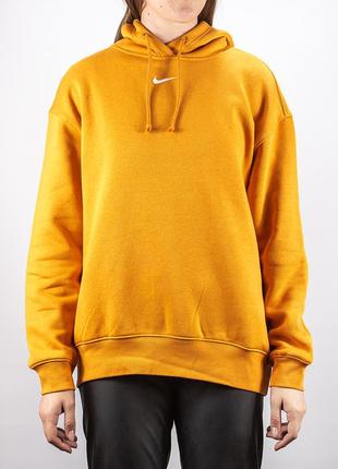 Nike w nsw essntl plsh orange hoodie.4 фото