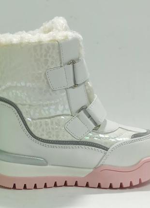 Зимние термо ботинки дутики сноубутсы для девочки на овчине 7675 том м р.25,267 фото