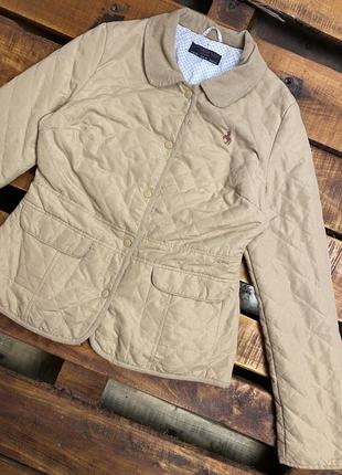Женская стеганная куртка new look (нью лук лрр идеал оригинал бежевая)