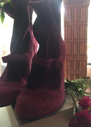 Замшевые ботинки украинского бренда хамелеон, винтажные ботиночки1 фото