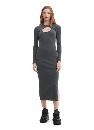 Платье женское темно-серого цвета cropp, размер m новое