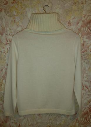 Шерстяной свитер с горловиной roberto sarto (75% шерсть)3 фото