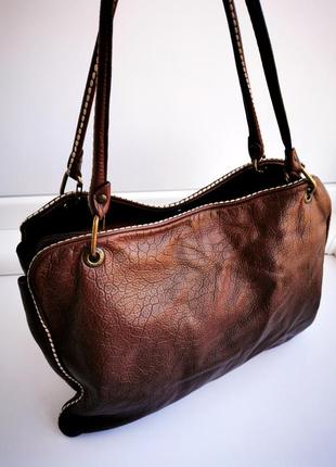 Большая женская сумка из натуральной кожи plinio vissona4 фото
