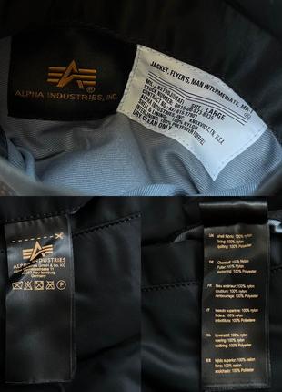 Бомбер alpha industries (l-2xl) ma-1 bomber jacket оригінал новий9 фото