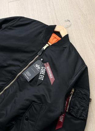 Бомбер alpha industries (l-2xl) ma-1 bomber jacket оригинал новый7 фото