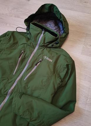 Трекінгова куртка sherpa зелена для походу