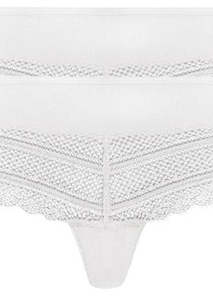 Комплект женских трусиков, размер s/m, цвет белый