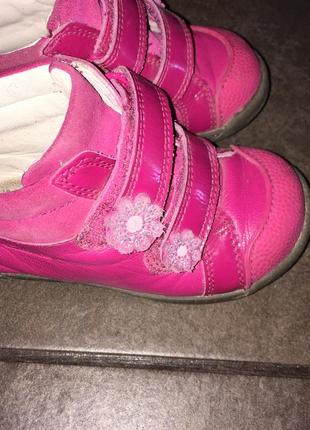 Шкіряні черевики для дівчинки, 13 см устілка 8