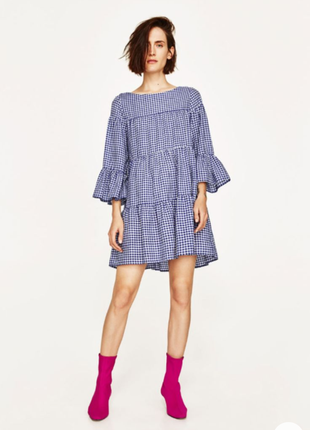 Платье 100% коттон, многоярусное l-xl my counter испания