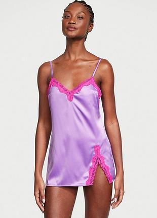 Новинка!ідея подарунка сатиновий сліп tease пеньюар преміум m  victoria's secret оригінал
