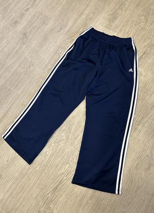 Брюки adidas спортивные, широкие брюки, vintage синие adidas