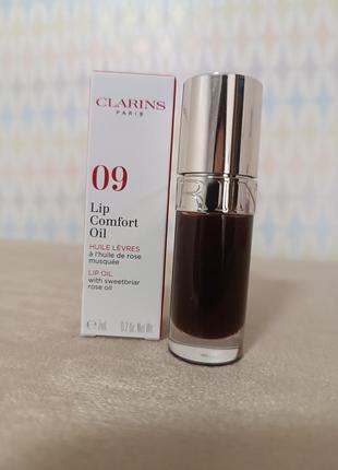 Олія для губ clarins, відтінок 09 chocolate