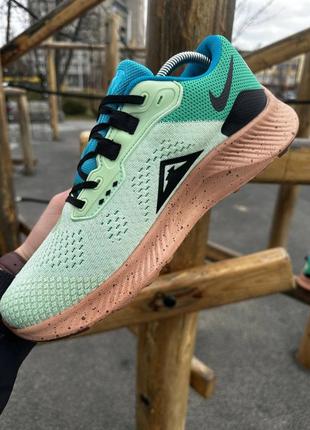 Мужские кроссовки зеленые nike pegasus trail3 фото