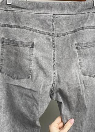 Италия новые серые брюки джоггеры штаны хлопок3 фото