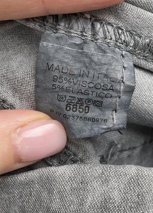 Италия новые серые брюки джоггеры штаны хлопок6 фото