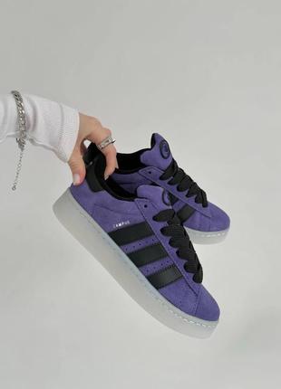 Кроссовки adidas campus violet black9 фото