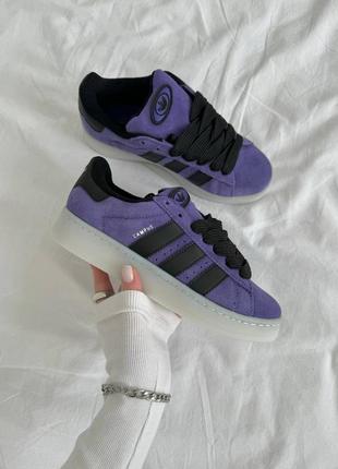 Кроссовки adidas campus violet black2 фото