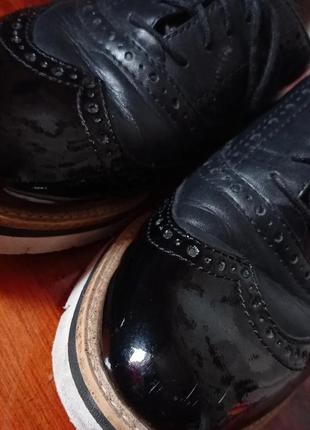 Туфли-оксфорды броги ботинки из натуральной кожи tamaris оригинал 396 фото