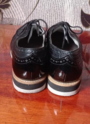 Туфли-оксфорды броги ботинки из натуральной кожи tamaris оригинал 397 фото