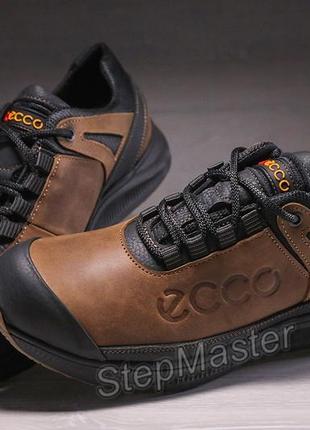 Кросівки чоловічі шкіряні ecco urban nubuck olive