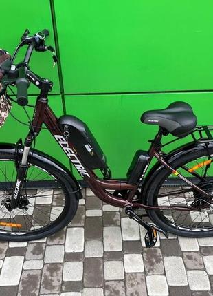 Электровелосипед cubic-bike electric 29" бордовый 500ватт 8ач 48в7 фото